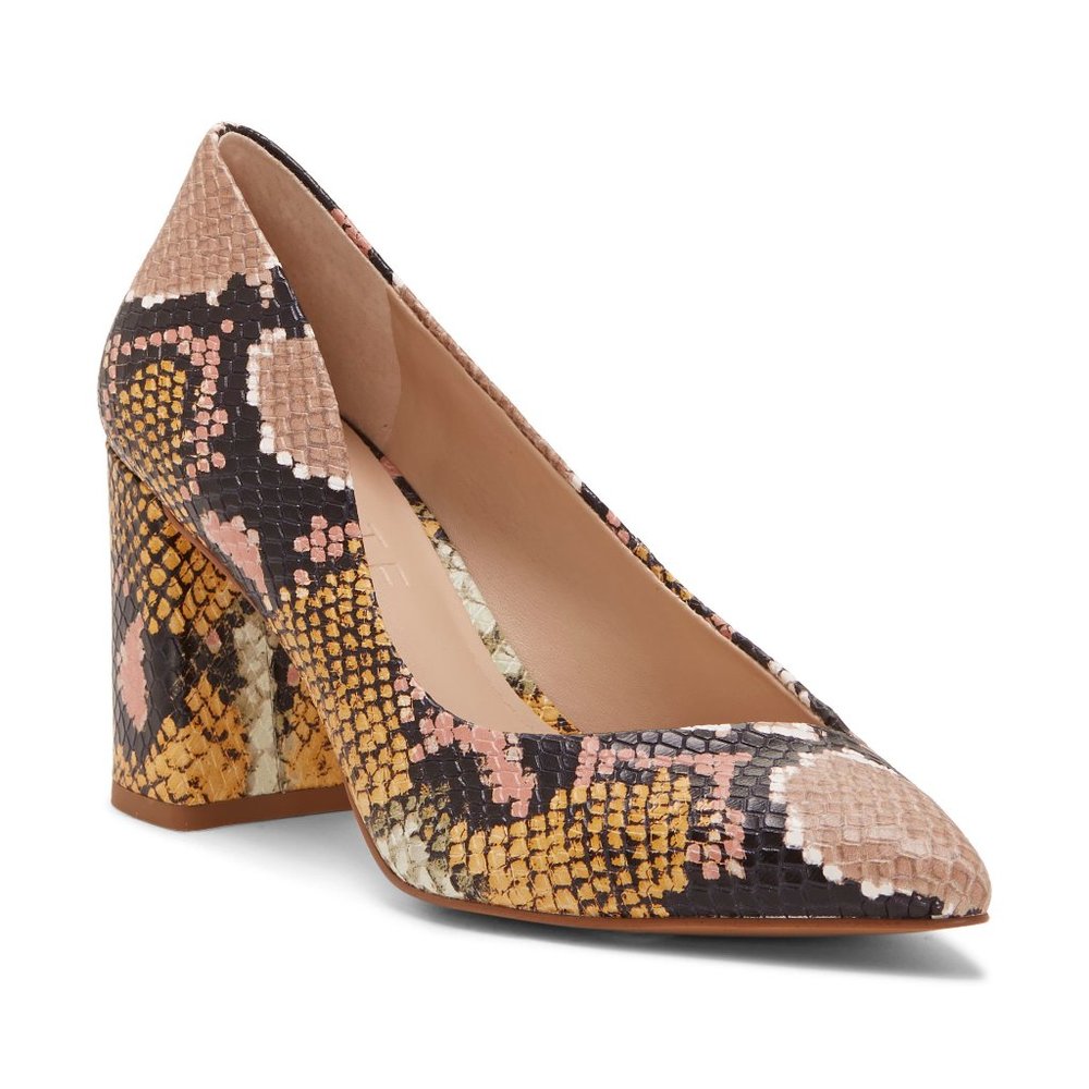 1. State Harvie Pump Bisque Multi Snake Print US Size 9